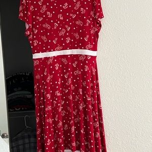 Red and white dress from Torrid